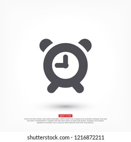 Vector icon alarm clock 10 EPS
