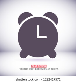 Vector icon alarm clock 10 EPS