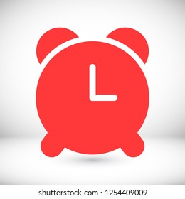 Vector icon alarm clock 10 EPS