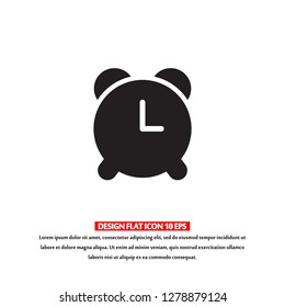 Vector icon alarm clock 10 EPS