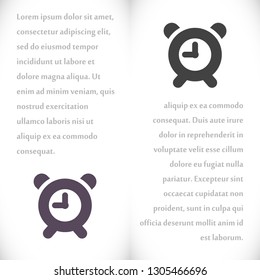 Vector icon alarm clock 10 EPS