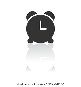 Vector icon alarm clock 10 EPS
