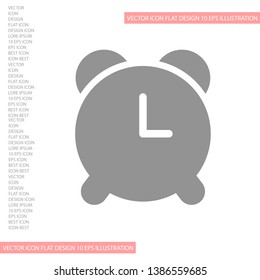 Vector icon alarm clock 10 EPS . Lorem Ipsum Illustration design