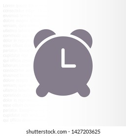 Vector icon alarm clock 10 EPS . Lorem Ipsum Illustration design