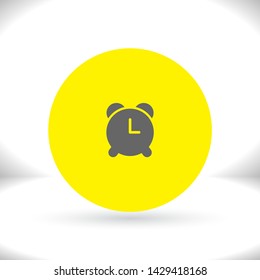 Vector icon alarm clock 10 EPS . Lorem Ipsum Illustration design