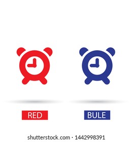Vector icon alarm clock 10 EPS . Lorem Ipsum Illustration design