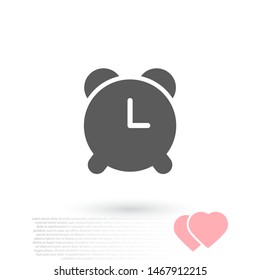 Vector icon alarm clock 10 EPS