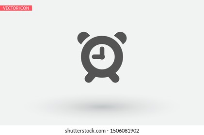 Vector icon alarm clock 10 EPS . Lorem Ipsum Illustration design