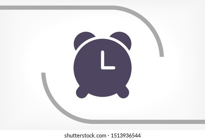 Vector icon alarm clock 10 EPS . Lorem Ipsum Illustration design