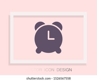 Vector icon alarm clock 10 EPS . Lorem Ipsum Illustration design