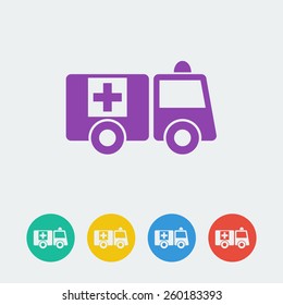Vector icon ambulance. File format eps 10
