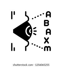 Vector icon for ametropia