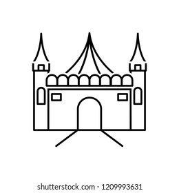 Vector icon for amusement park