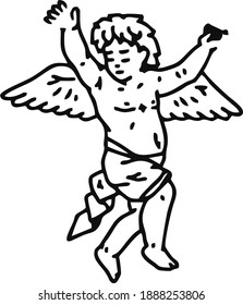 Icono vector de un ángel