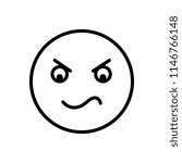 Vector icon for angry