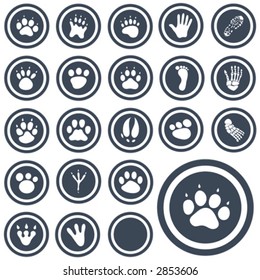 vector icon animal prints 1