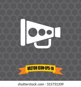 Vector Icon of Announce on Dark Gray Background. Eps.10.