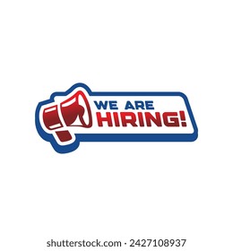 vector icon announcement Search for workers by speaker icon