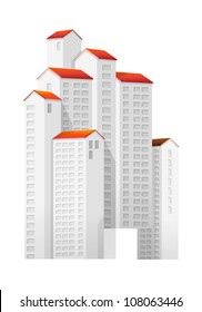 apartamento de icono vector