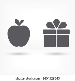 Vector icon Apple 10 EPS . Lorem Ipsum Illustration design