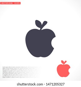 Vector icon Apple 10 EPS . Lorem Ipsum Illustration design