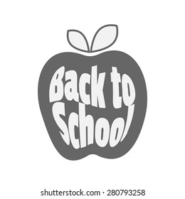 Vector icon. Apple, Back to School.