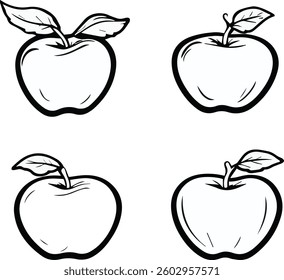  vector icon apple group on white background.