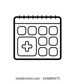 Vector icon for appointment