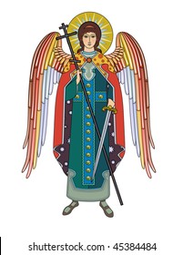 Vector icon of Archangel Michael