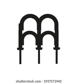 vector icon, arches of mosque of cordoba