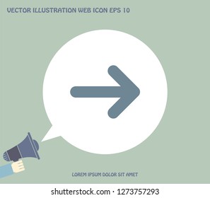 Vector icon arrow