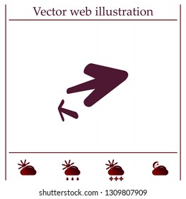 Vector icon arrow