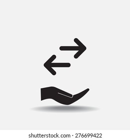 Vector icon arrow