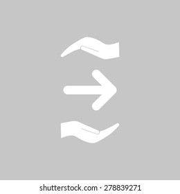 Vector icon arrow