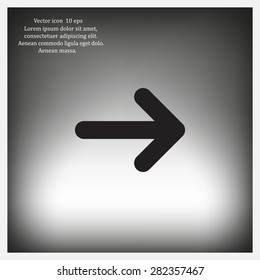 Vector icon arrow