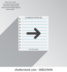 Vector icon arrow