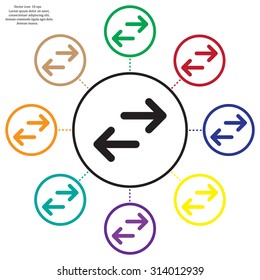 Vector icon arrow