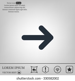 Vector icon arrow