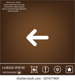 Vector icon arrow