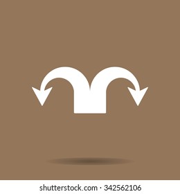 Vector icon arrow