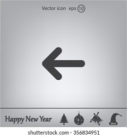 Vector icon arrow