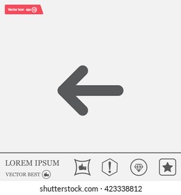 Vector icon arrow