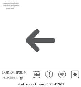 Vector icon arrow
