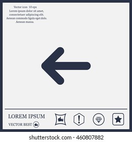 Vector icon arrow
