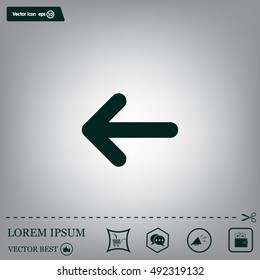 Vector icon arrow
