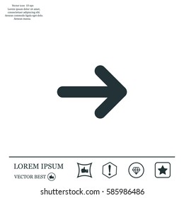 Vector icon arrow
