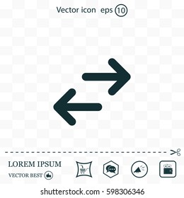 Vector icon arrow