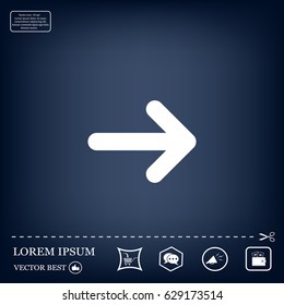 Vector icon arrow