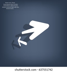 Vector icon arrow
