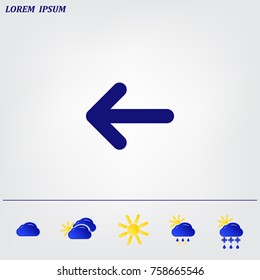 Vector icon arrow
